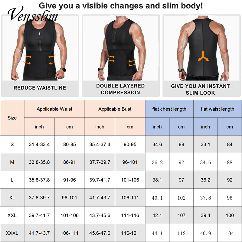 Men Neoprene Sauna Zipper Wais - Crossfit Weight Vest review and price