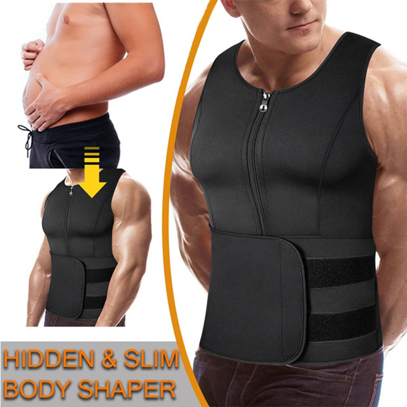 Men Neoprene Sauna Zipper Wais - Crossfit Weight Vest review and price